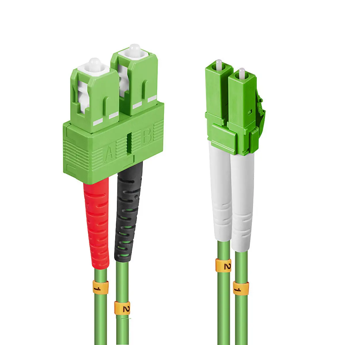 LWL-Kabel 50/125µm LC/SC Stecker/Stecker Grün 2m