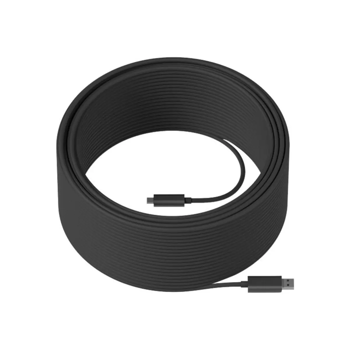 Strong USB-Kabel USB-A/USB-C Stecker/Stecker Schwarz 45m