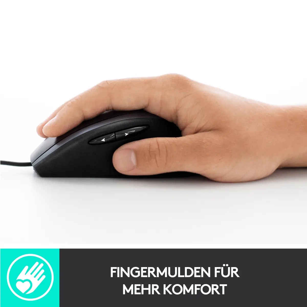 M500s USB Optisch Maus Schwarz/Silber