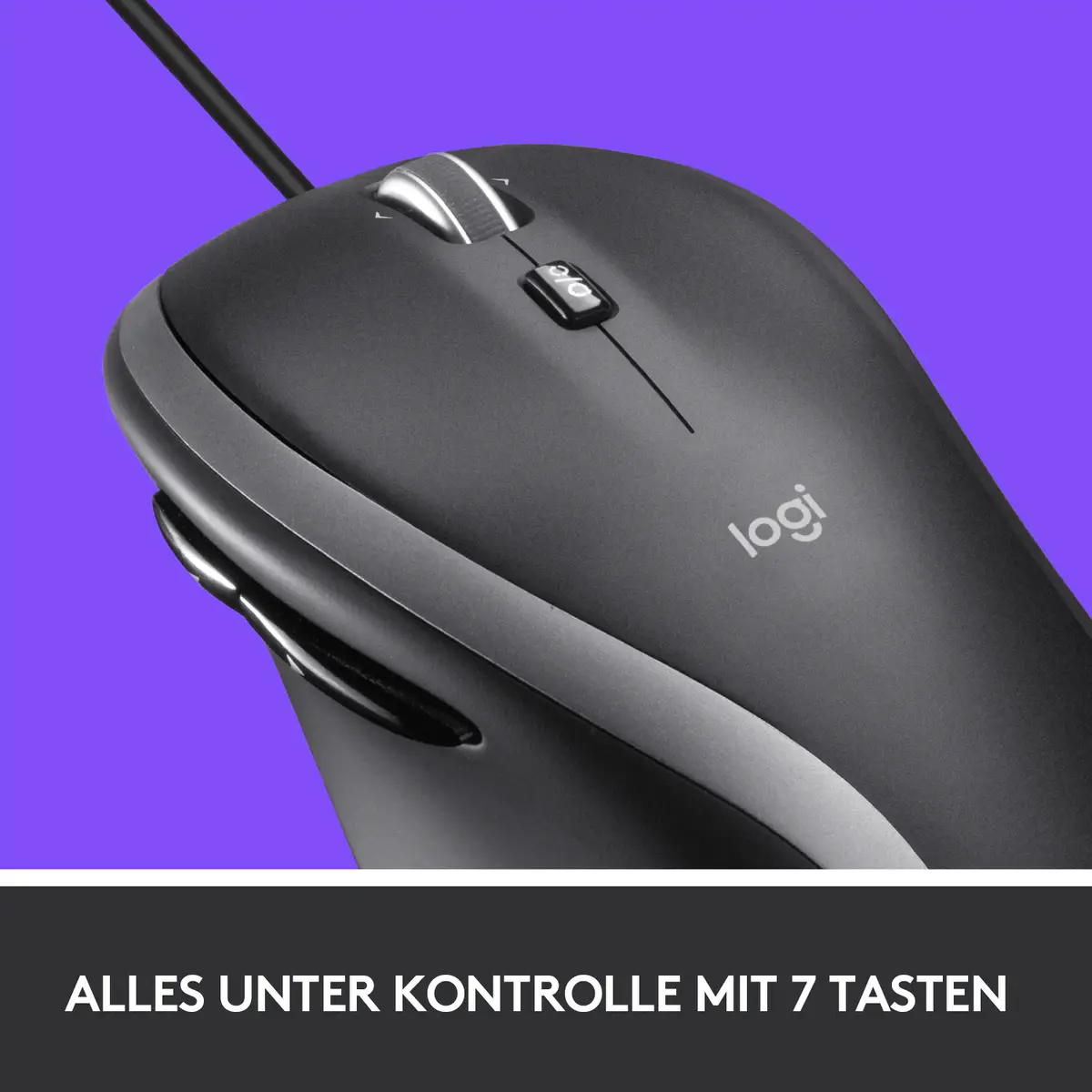 M500s USB Optisch Maus Schwarz/Silber
