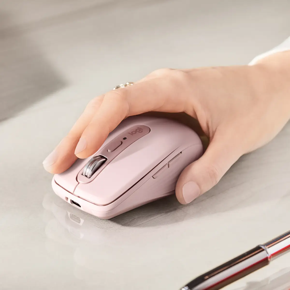 MX Anywhere 3 Wireless Bluetooth Pink inkl. Wireless Empfänger