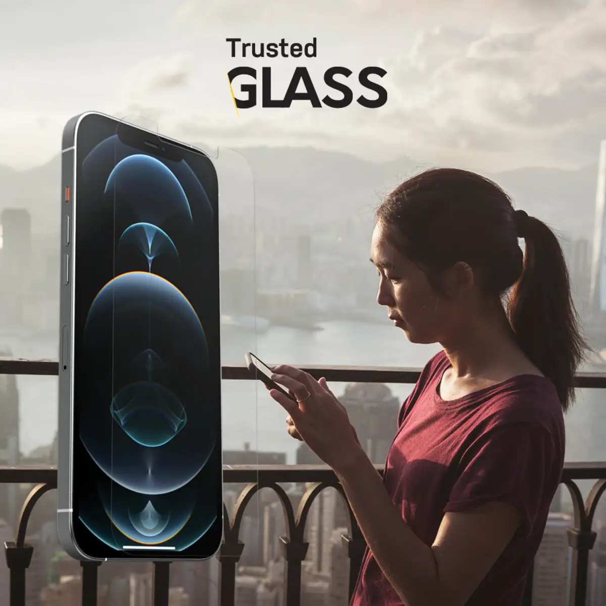 Trusted Glass iPhone 12 / iPhone 12 Pro, transparent, ProPack