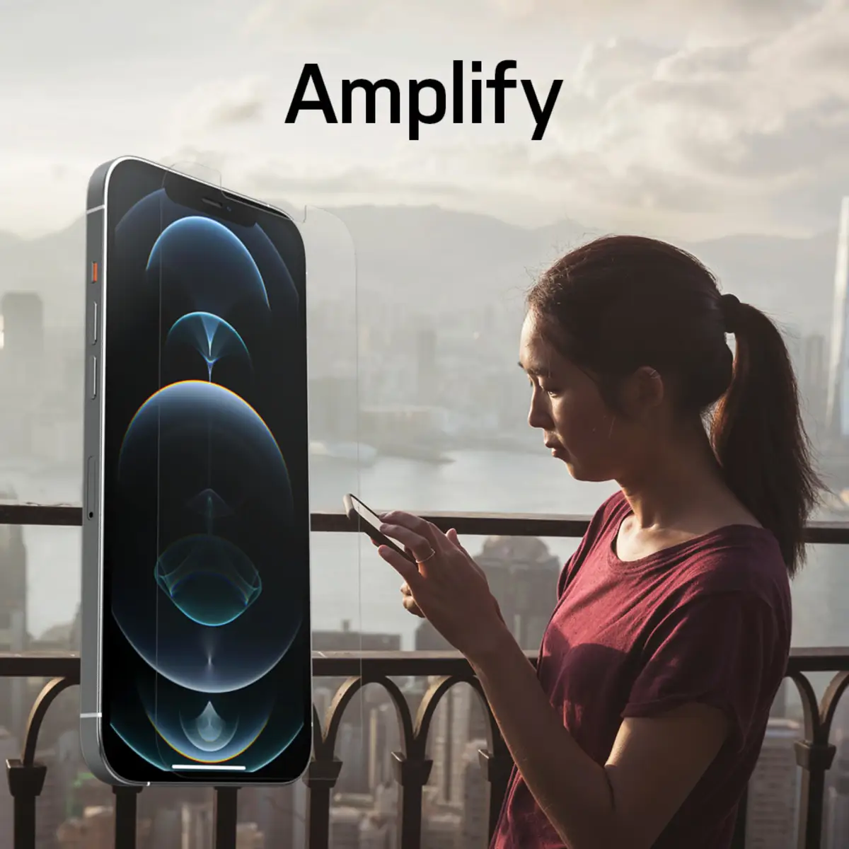 Amplify Anti-Microbial iPhone 12 Pro Max - transparent