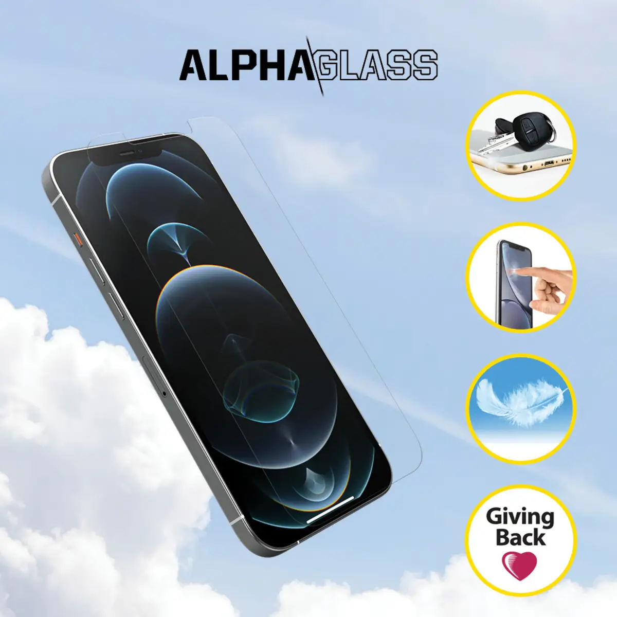 Alpha Glass iPhone 12 / iPhone 12 Pro - transparent