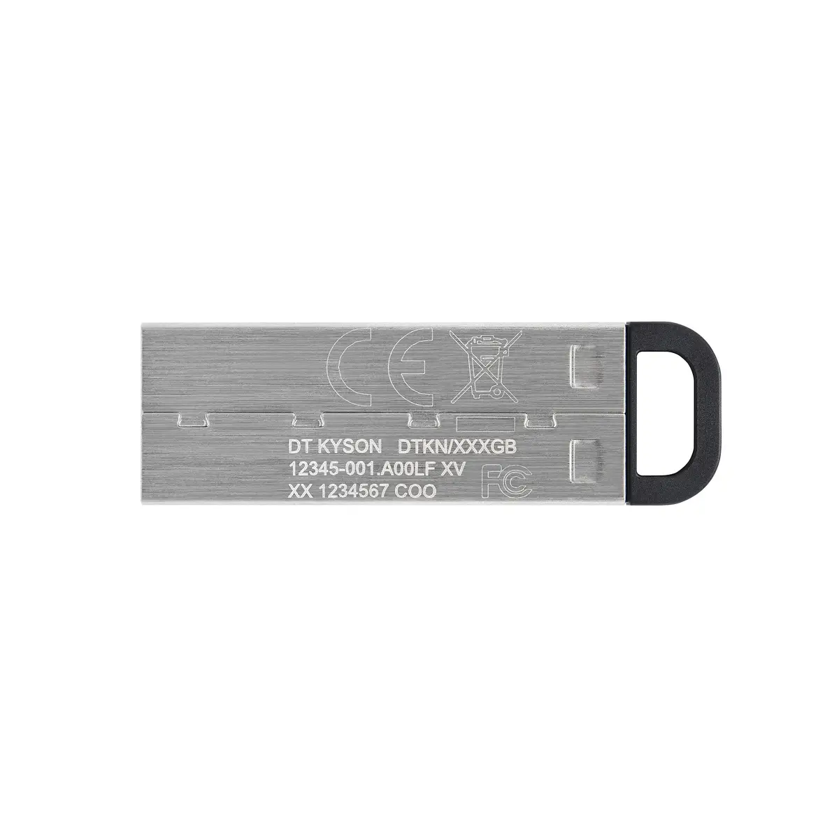 DataTraveler Kyson - 64 GB - USB Typ-A - 3.2 Gen 1 (3.1 Gen 1) - 200 MB/s - Ohne Deckel - Silber