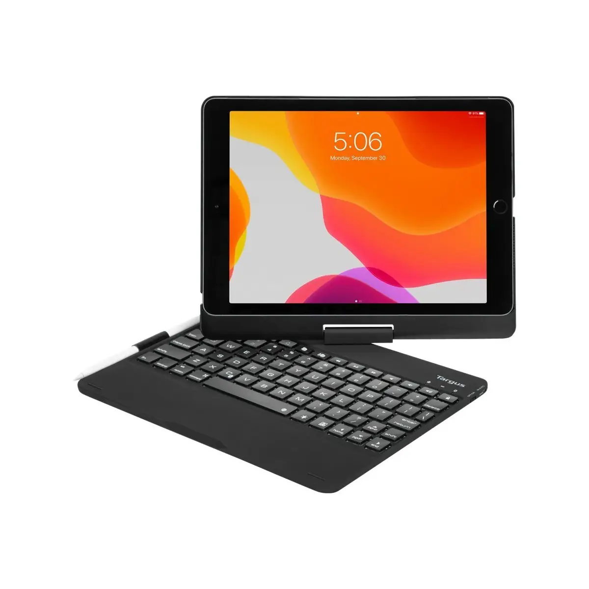 VersaType Bluetooth Keyboard und Folio Case für Apple iPad 10,2"/iPad Air 10,5" (3. Gen) Deutsch schwarz