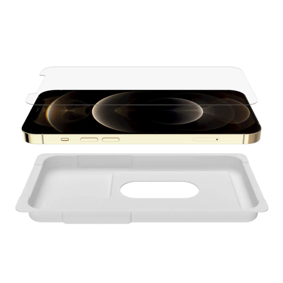 ScreenForce TemperedGlass Bildschirmschutzfolie für Apple .iPhone12 Pro Max