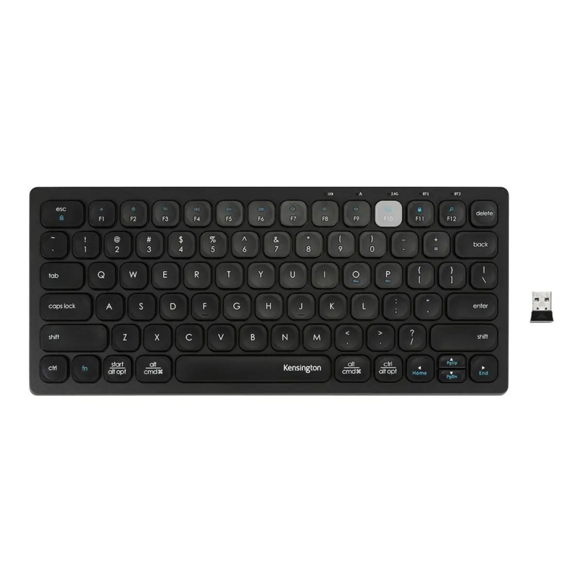 Kompakte Multi-Device Dual Wireless Tastatur USB Bluetooth Layout DE