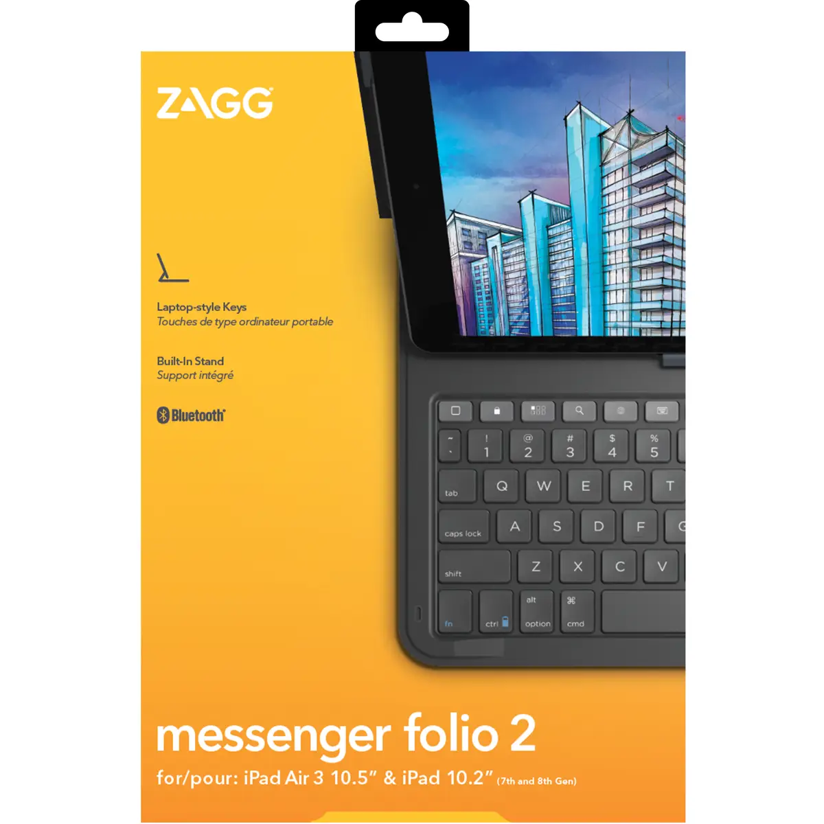 Keyboard Messenger Folio 2 für Apple iPad 10,2/10,5 Charcoal
