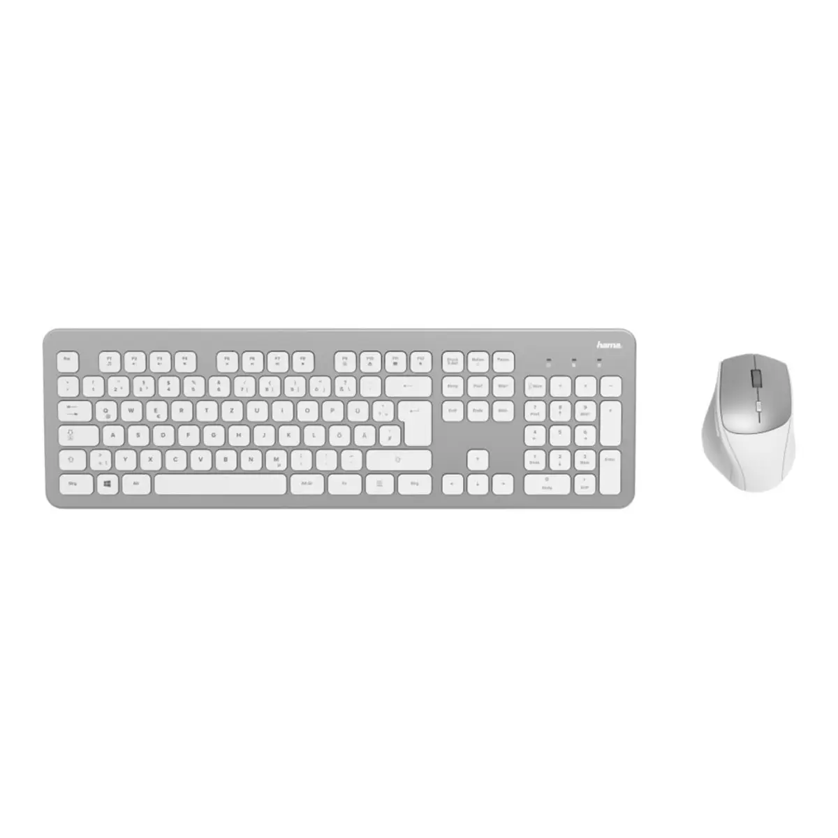 Funktastatur-Maus-Set KMW-700, Silber/Weiß