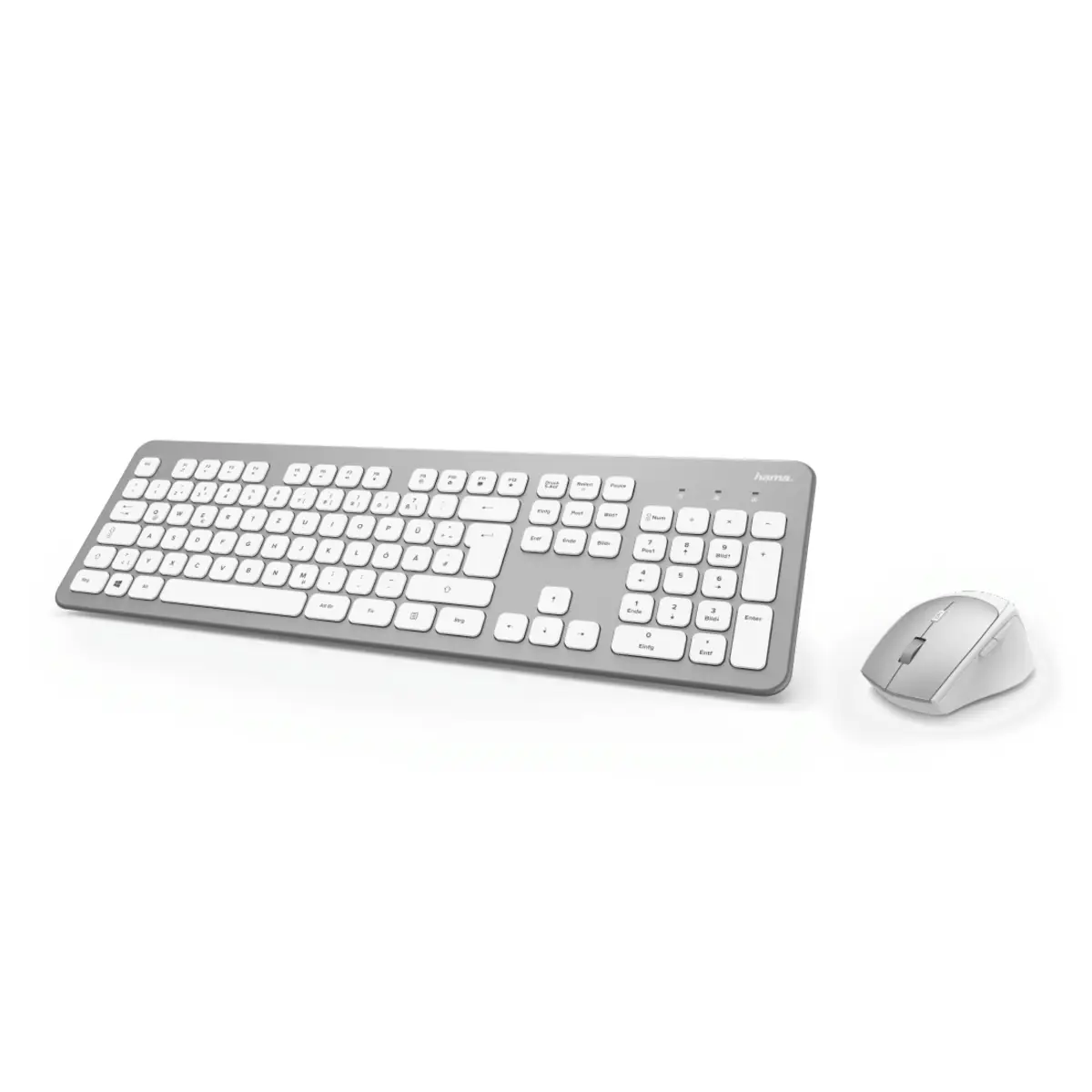 Funktastatur-Maus-Set KMW-700, Silber/Weiß
