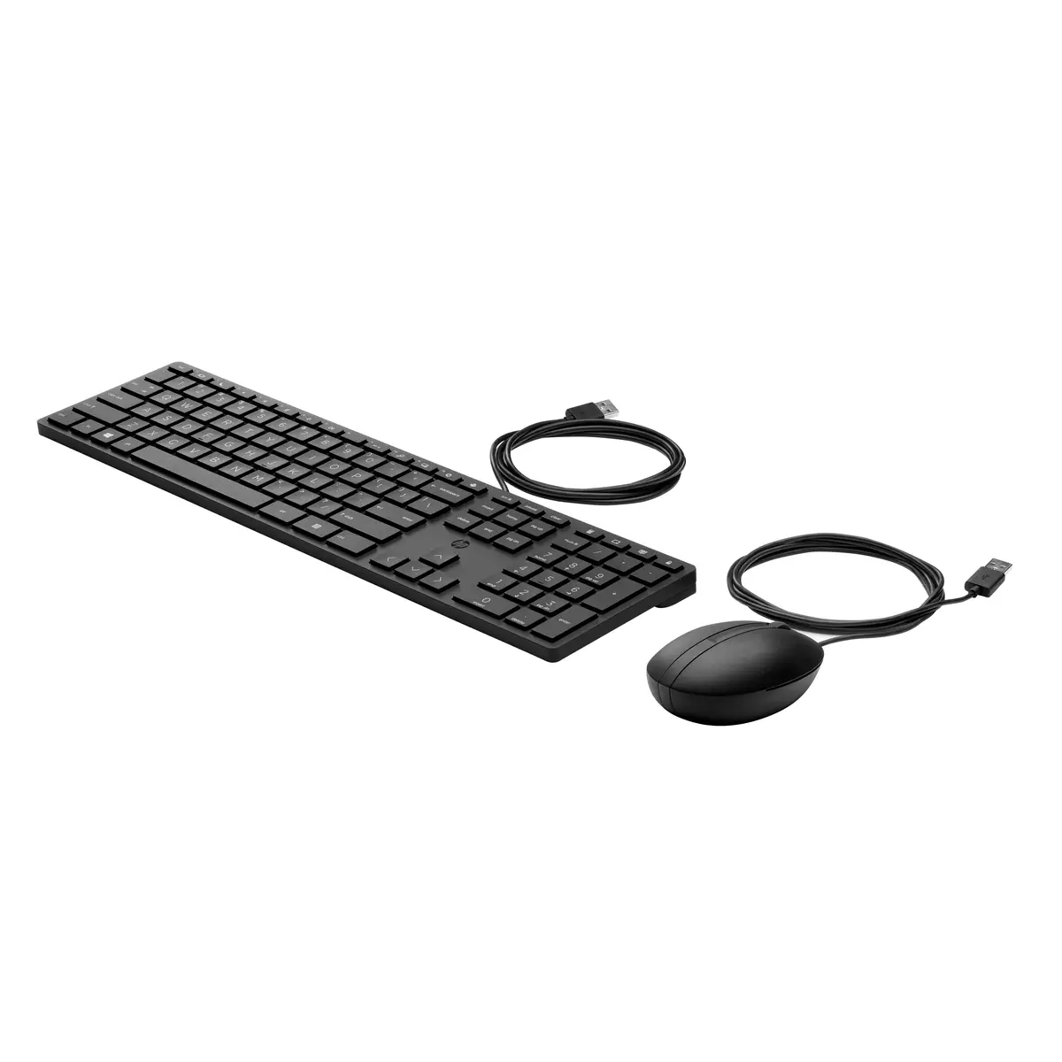 Wired Desktop 320MK Maus und Tastatur, Volle Größe (100%), Kabelgebunden, USB, Schwarz, Maus enthalten