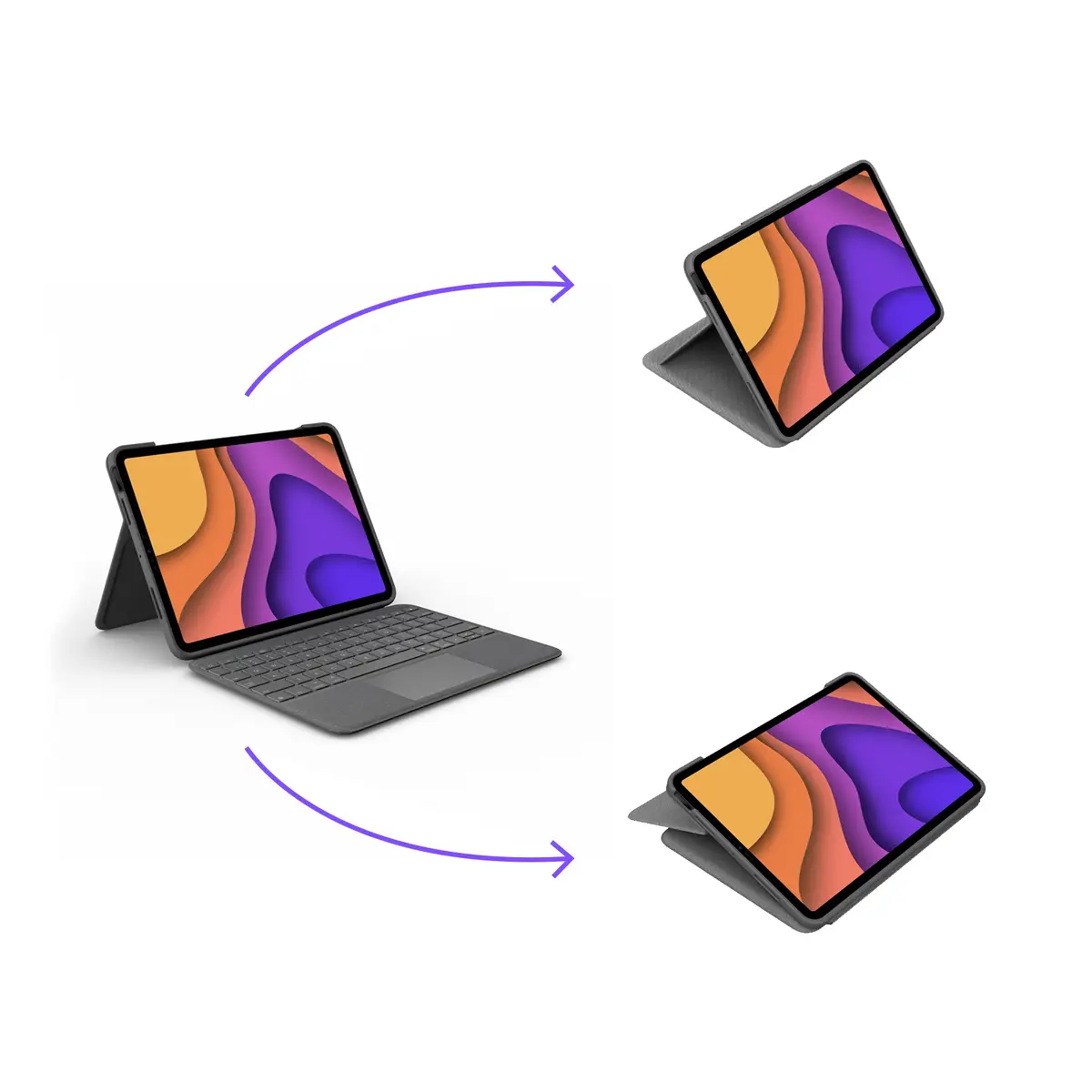 Folio Touch Trackpad Grau Layout DE