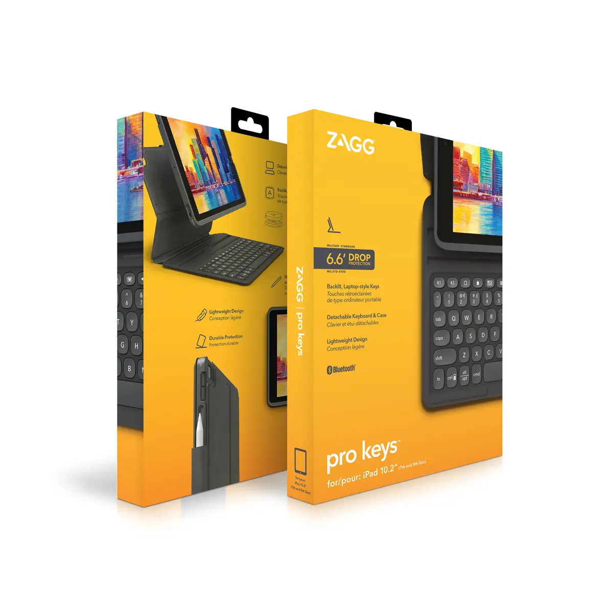 Pro Keys iPad 10,2 Keyboard Case Layout DE
