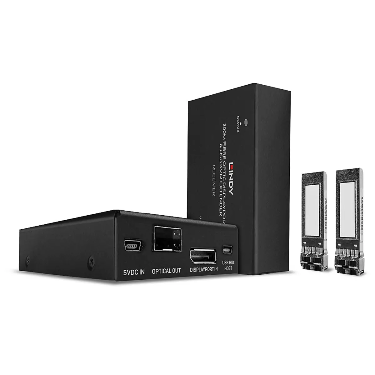 300m Fibre Optic DisplayPort 1.2 KVM Extender
