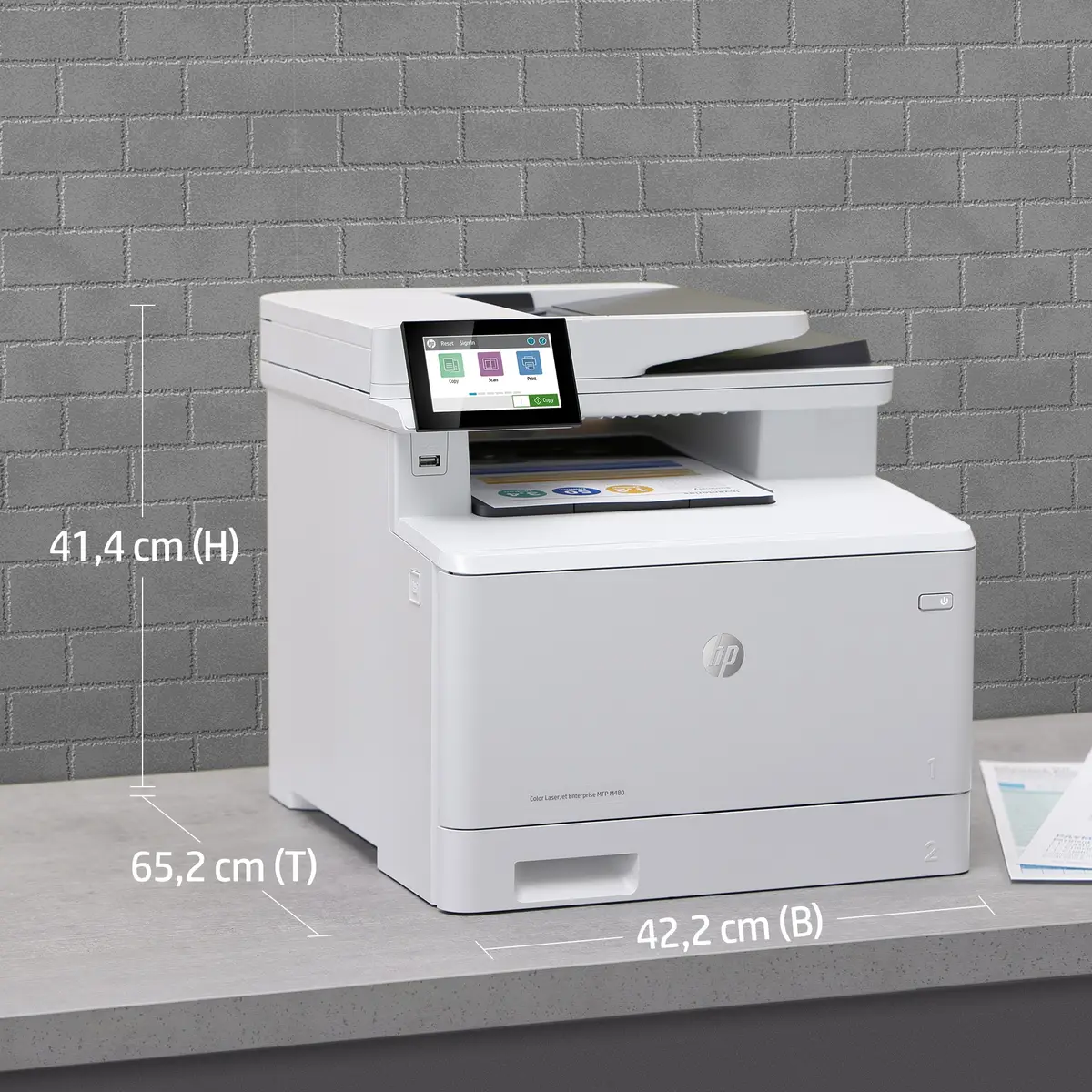 LaserJet Enterprise M480f A4 All-in-One Drucker/Scanner/Kopieren/Fax Farblaserdrucker Duplex