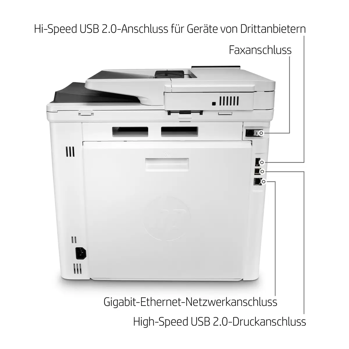 LaserJet Enterprise M480f A4 All-in-One Drucker/Scanner/Kopieren/Fax Farblaserdrucker Duplex