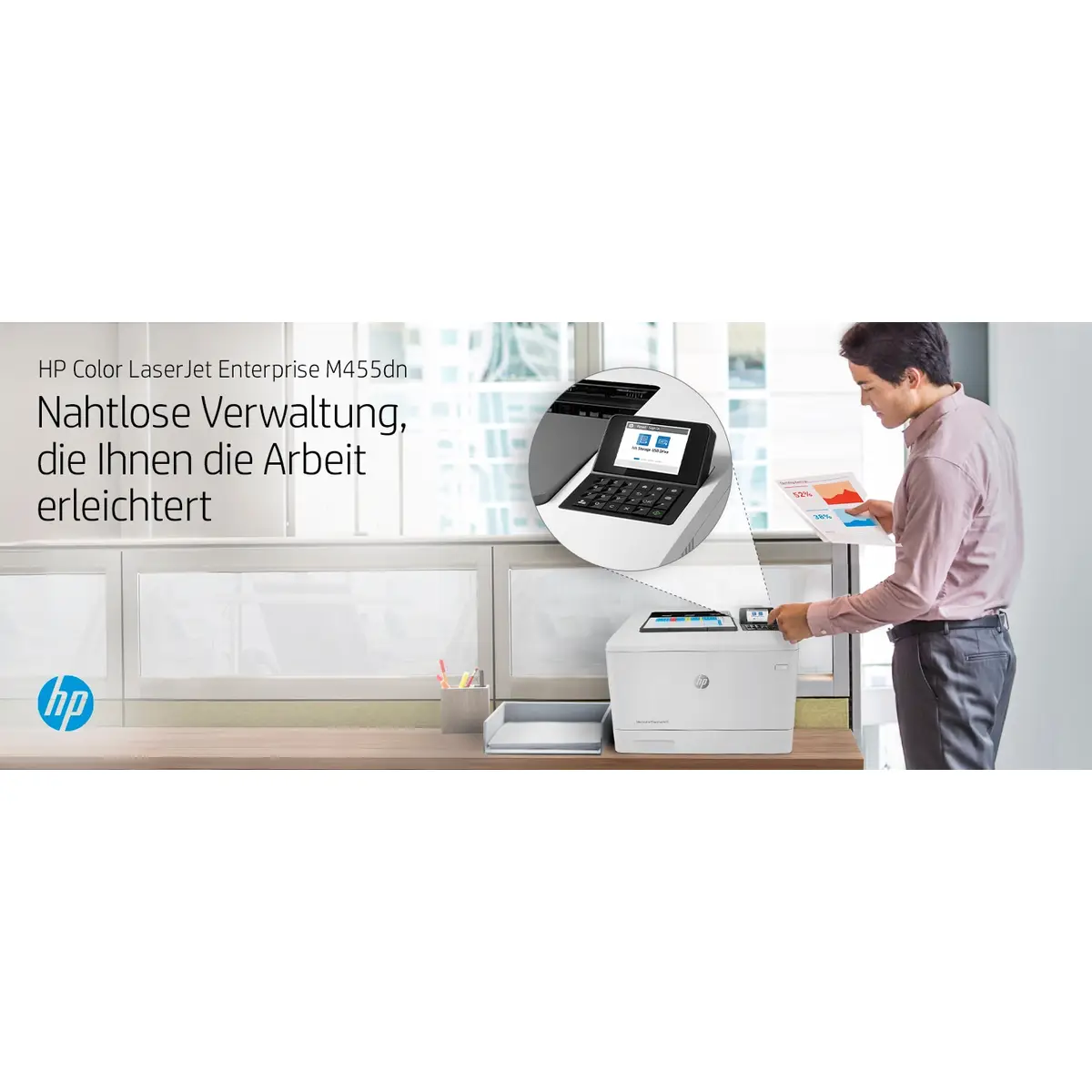 Color LaserJet Enterprise M455dn A4 Farblaserdrucker 600x600dpi 27ppm Duplex