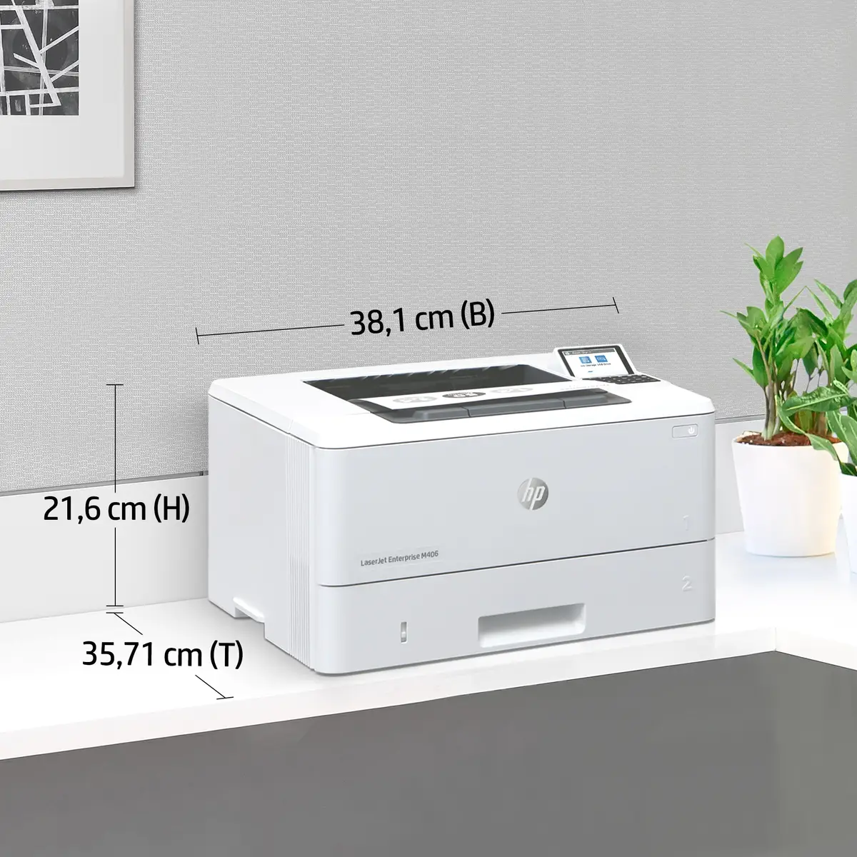 LaserJet Enterprise M406dn A4 s/w Laserdrucker 1200x1200dpi 40ppm Duplex
