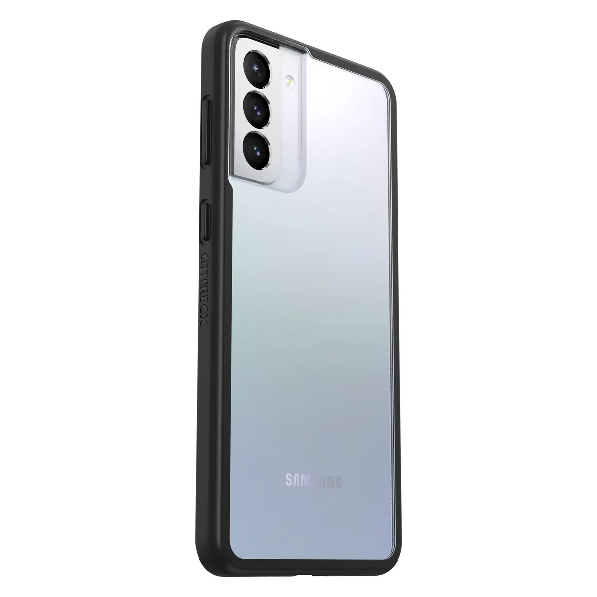 React Samsung Galaxy S21+ 5G Schwarz Crystal Hülle Transparent/Schwarz ProPack