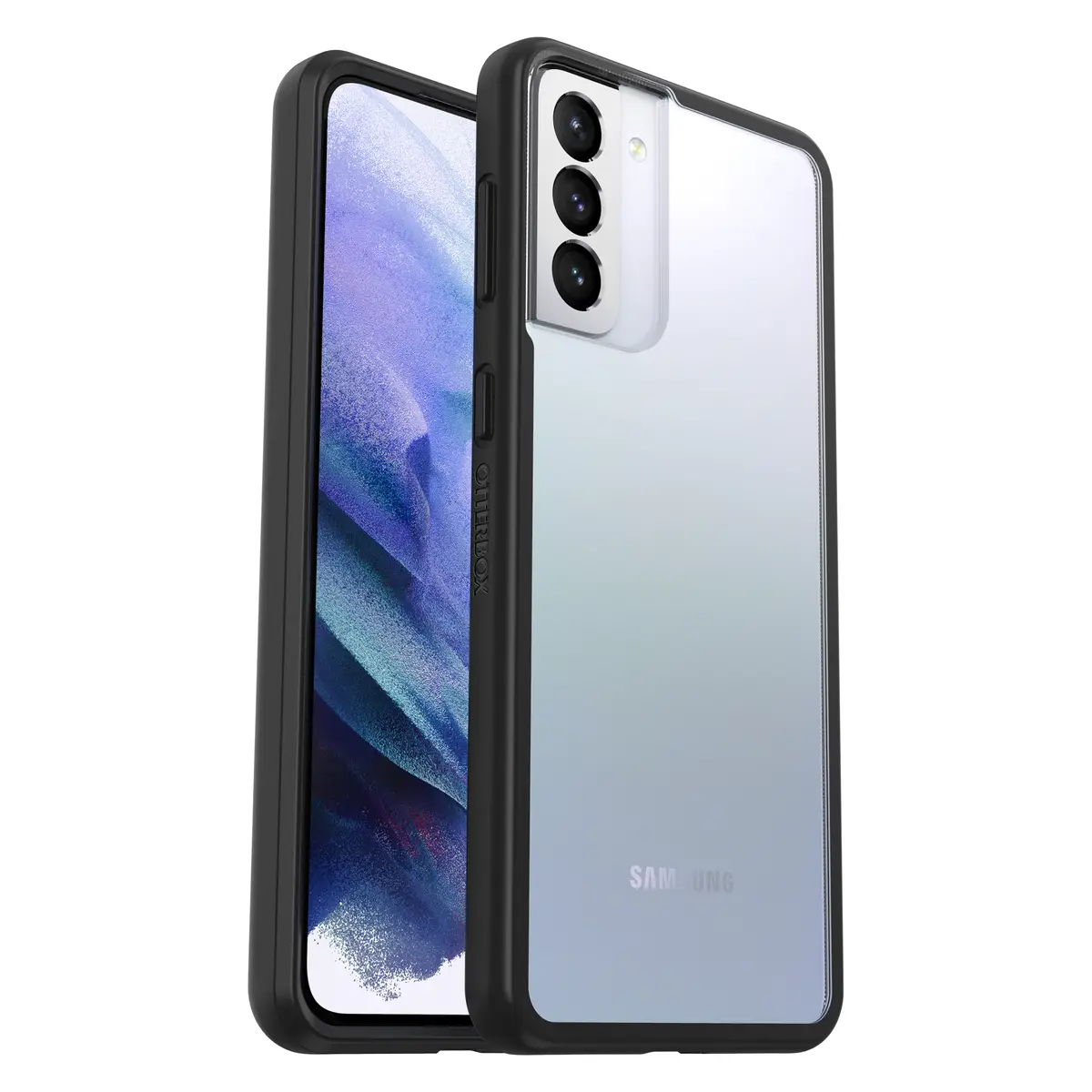 React Samsung Galaxy S21+ 5G Schwarz Crystal Hülle Transparent/Schwarz ProPack