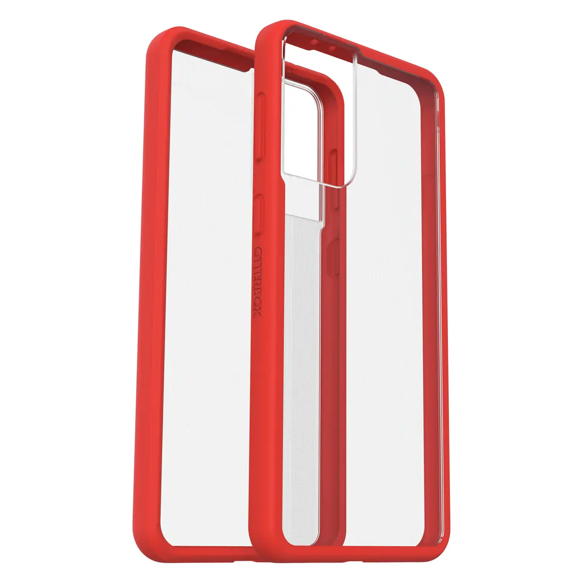 React Samsung Galaxy S21+ 5G Hülle Power Rot Transparent/Rot