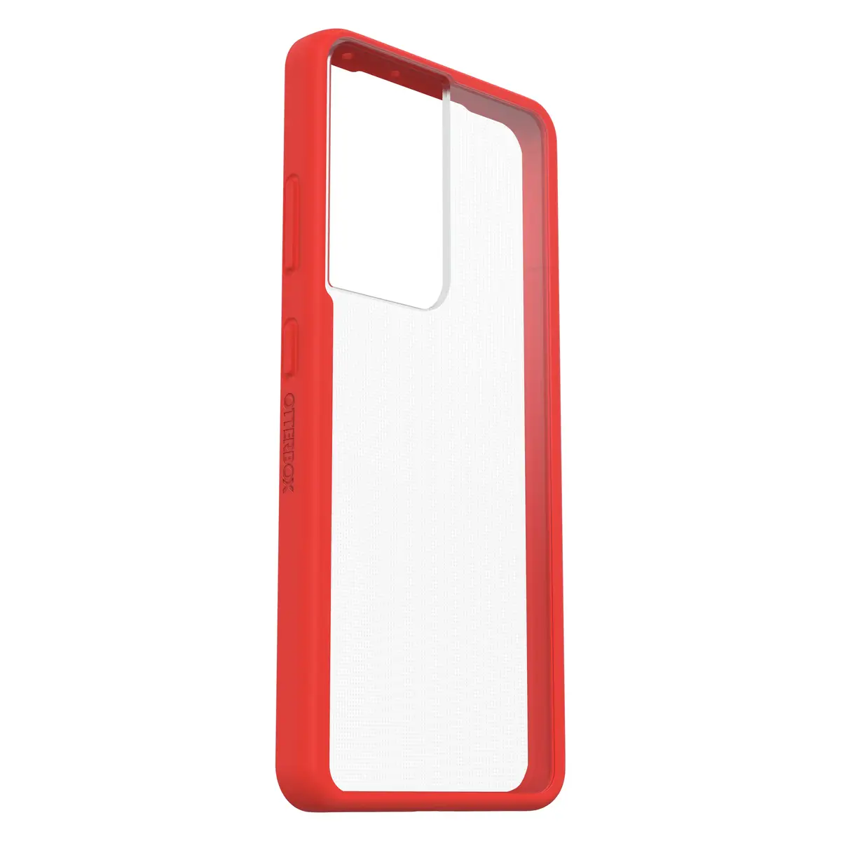 React Samsung Galaxy S21 Ultra 5G Hülle Power Rot Transparent/Rot
