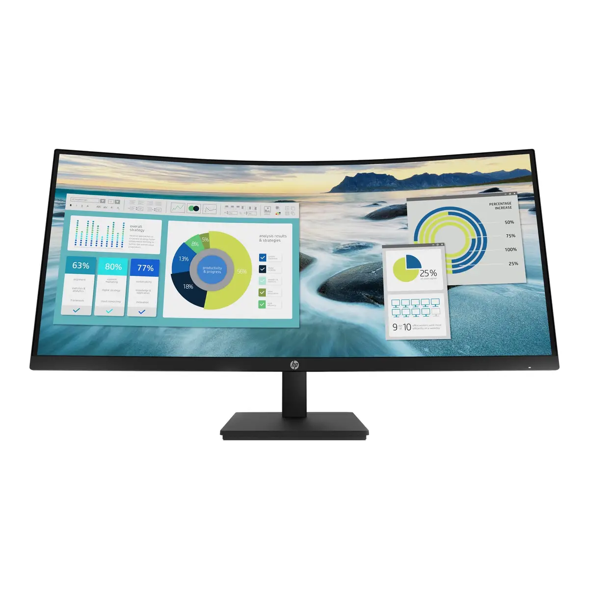 P34hc G4 86.36cm (34") Curved Display 3440x1440 Pixel 250 cd/m² 3500:1 5 ms Schwarz