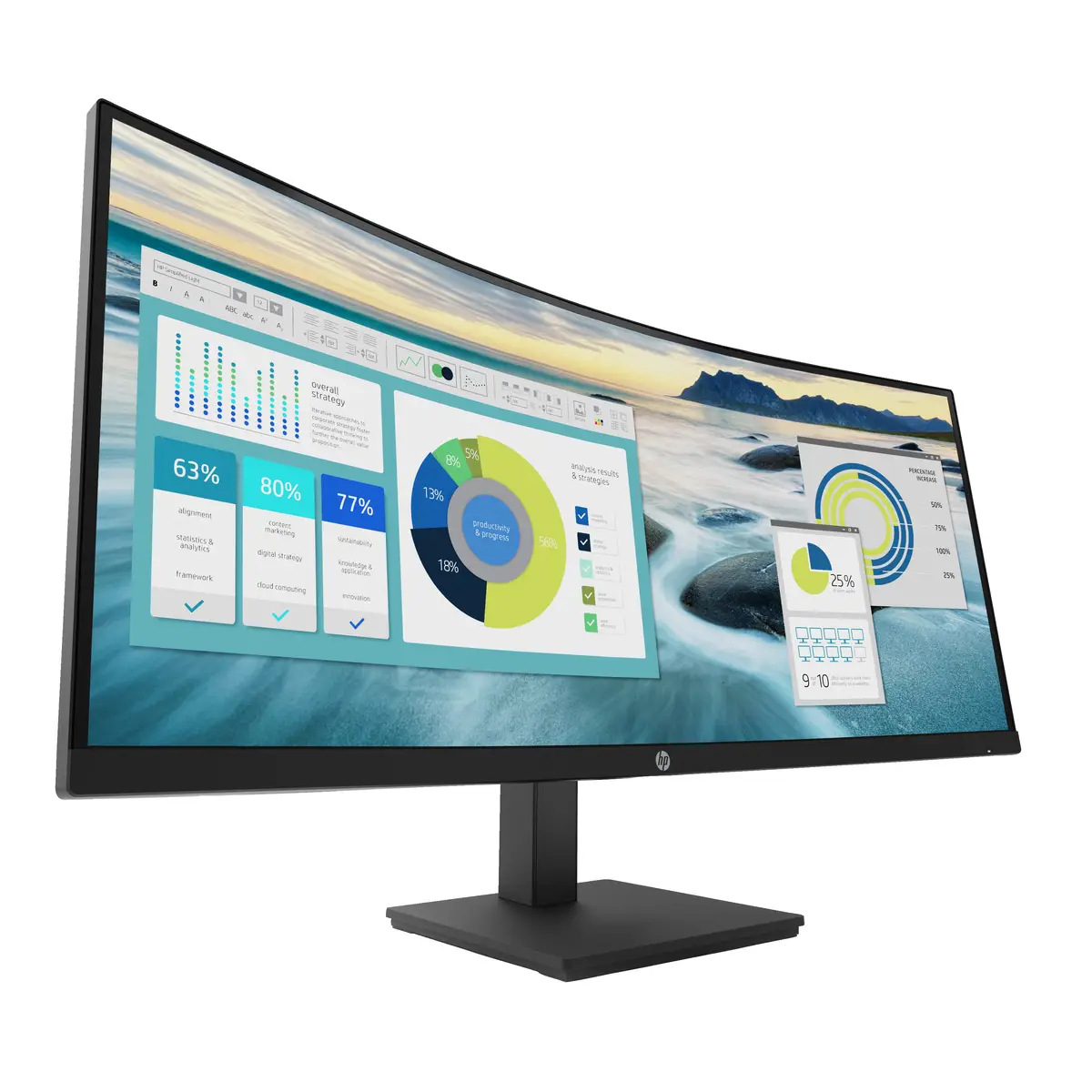 P34hc G4 86.36cm (34") Curved Display 3440x1440 Pixel 250 cd/m² 3500:1 5 ms Schwarz