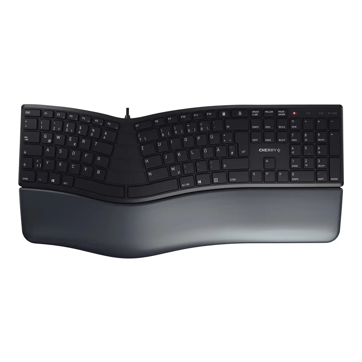 KC 4500 ERGO Tastatur USB Schwarz Layout DE