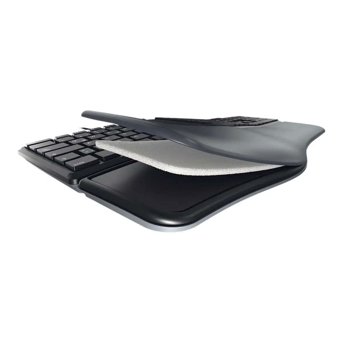 KC 4500 ERGO Tastatur USB Schwarz Layout DE