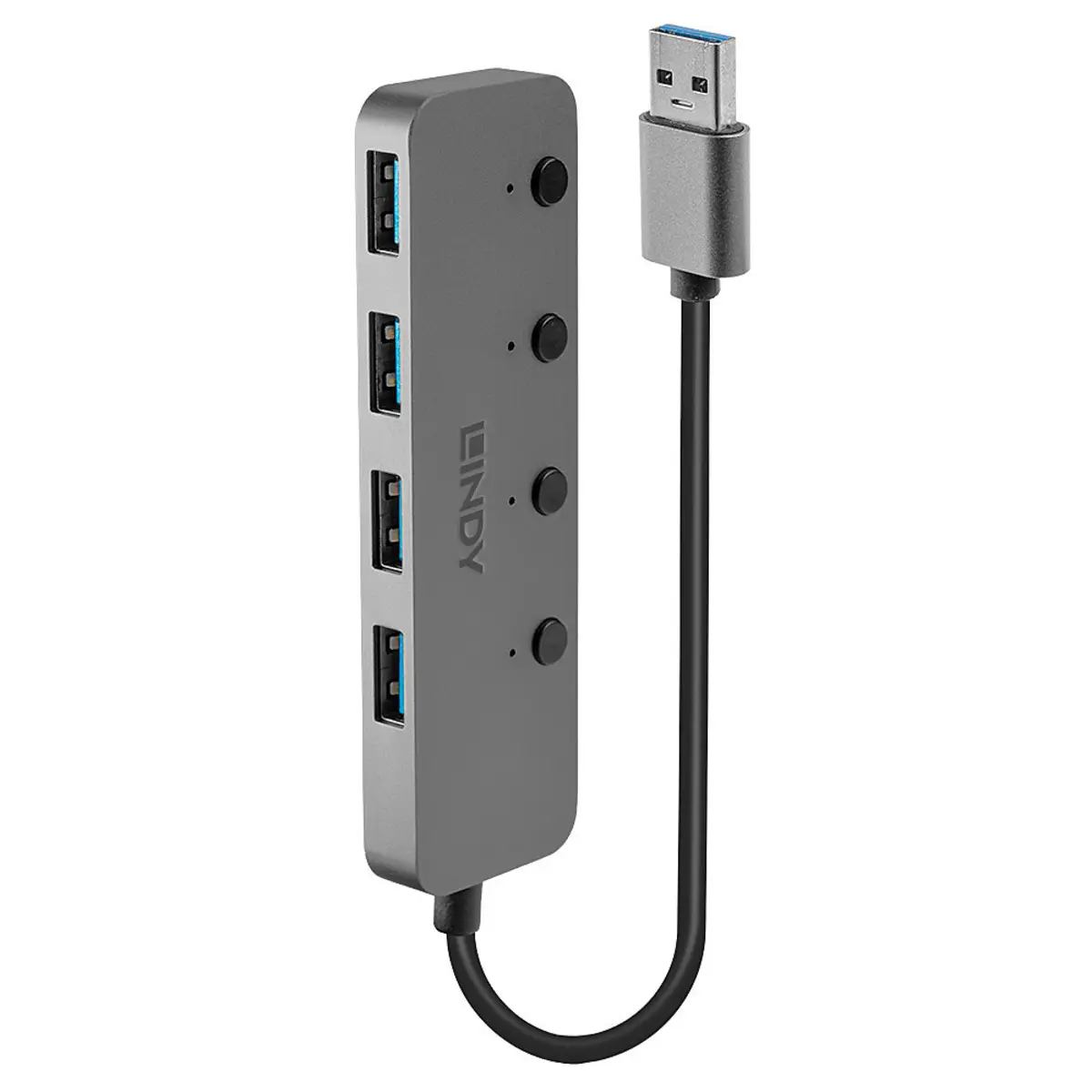 4 Port USB 3.0 Hub mit Ein-/Ausschalter