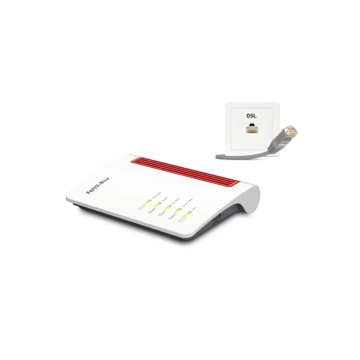 FRITZ!Box 7530 AX Wireless Router DSL-Modem 4-Port-Switch GigE 802.11a/b/g/n/ac/ax Dual-Band