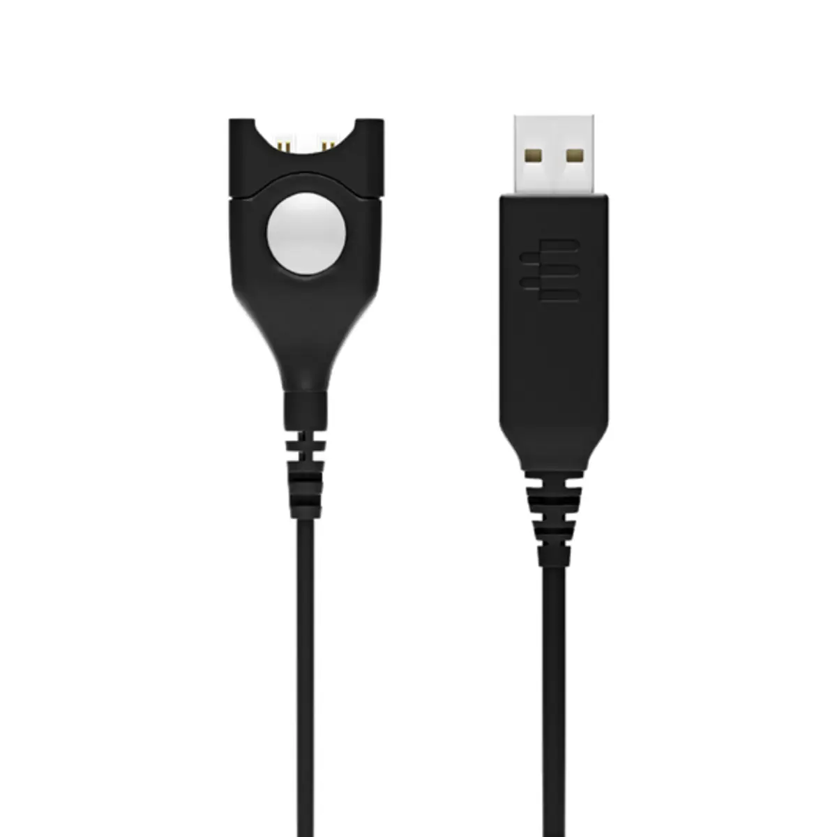 USB-ED 01 Headset-Anschlusskabel USB(integr.Soundkarte)/EasyDisconnect Stecker/Stecker Schwarz passend für CC 510 Headset Monaural