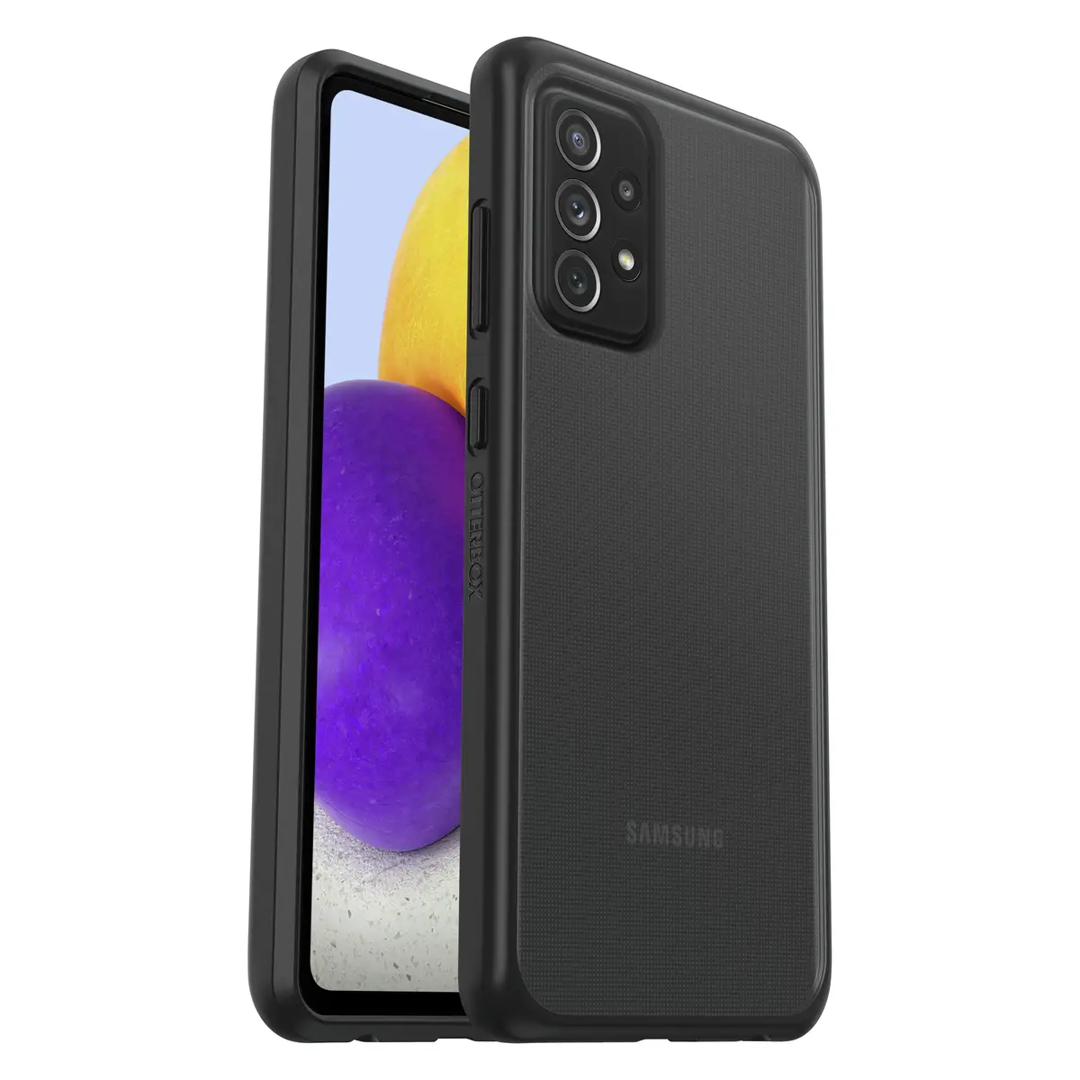 React TEEBOZ Hülle Samsung Galaxy A72 Schwarz Crystal ProPack