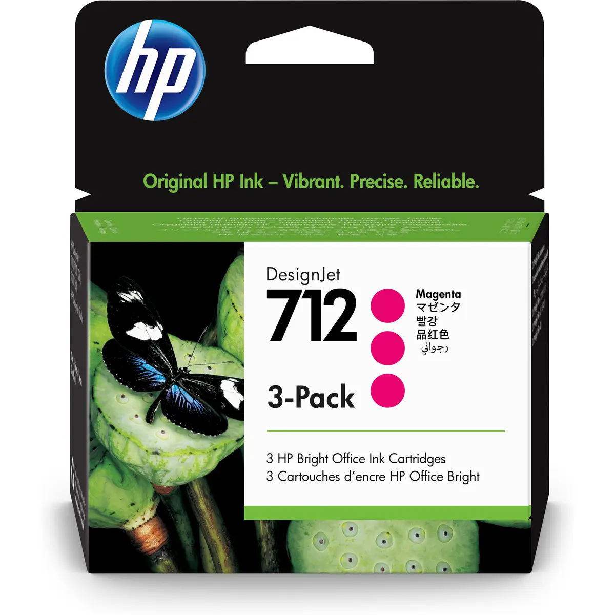712 3-Pack Tintenpatrone 29-ml Magenta