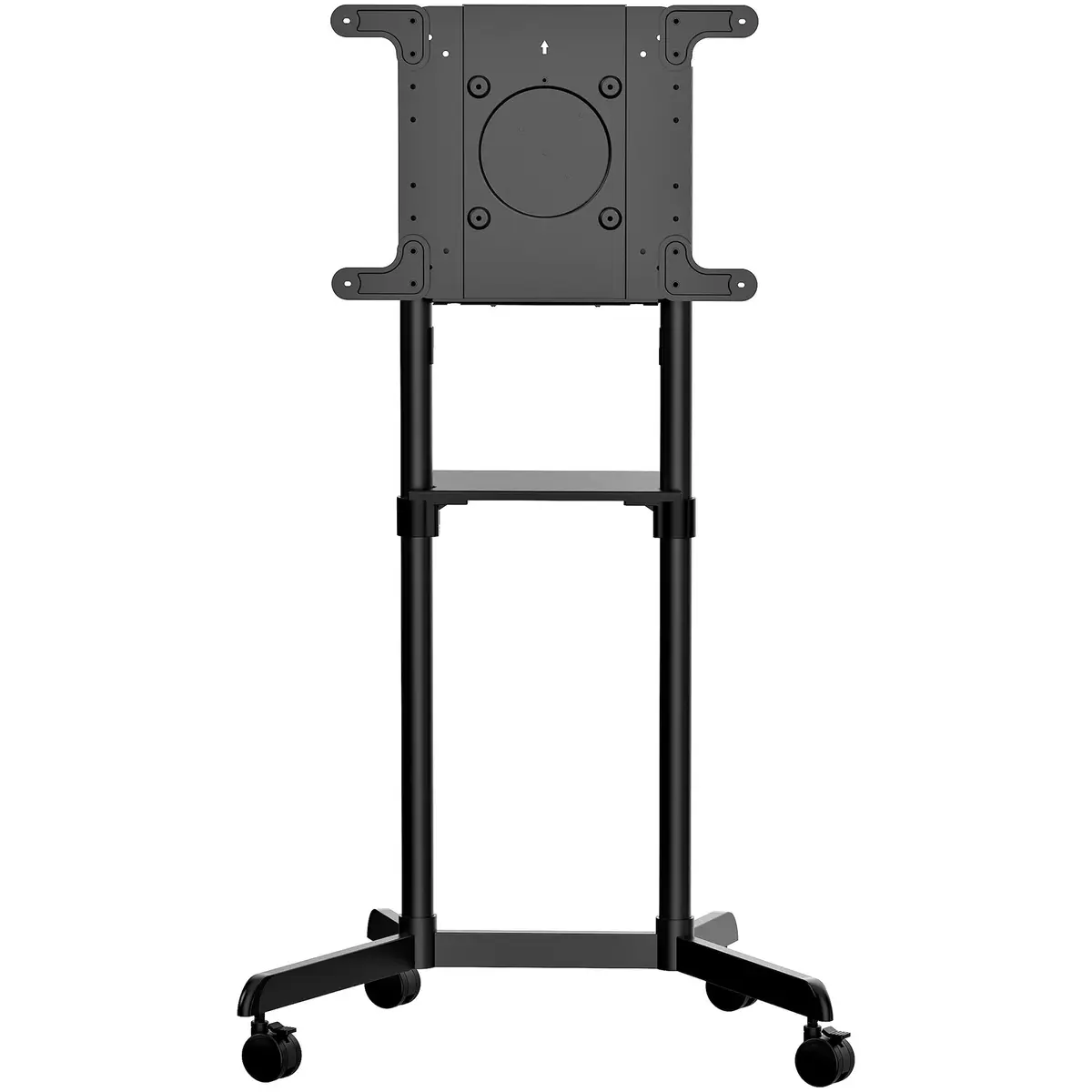 StarTech Mobiler TV-Wagen Tragbarer rollender TV-Ständer für 93,98-177,8cm (37-70") mit Regal und Ablagefach