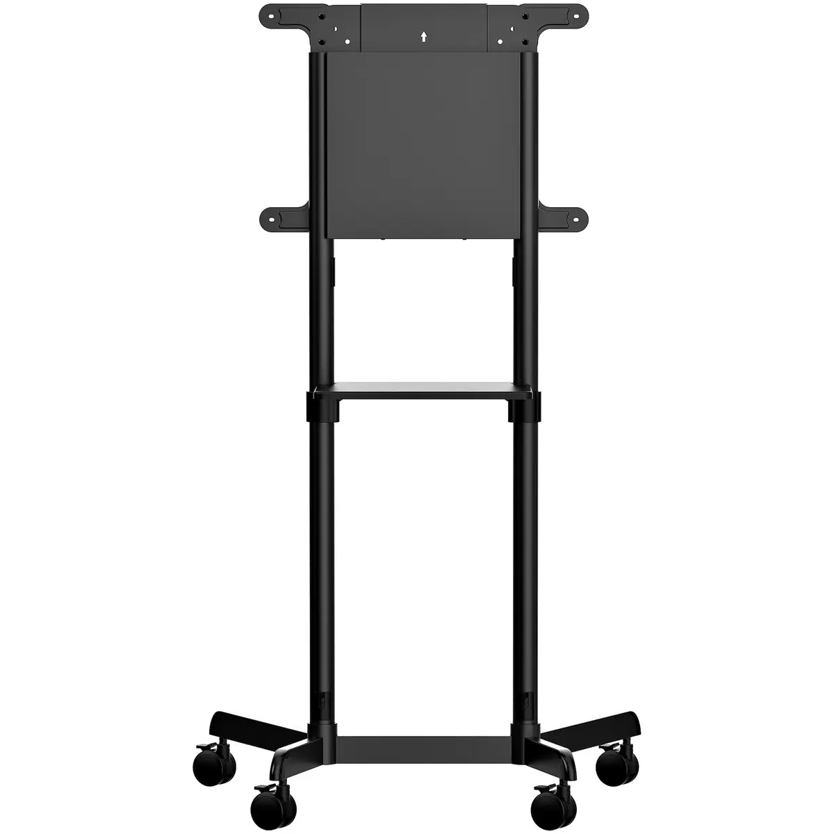 StarTech Mobiler TV-Wagen Tragbarer rollender TV-Ständer für 93,98-177,8cm (37-70") mit Regal und Ablagefach