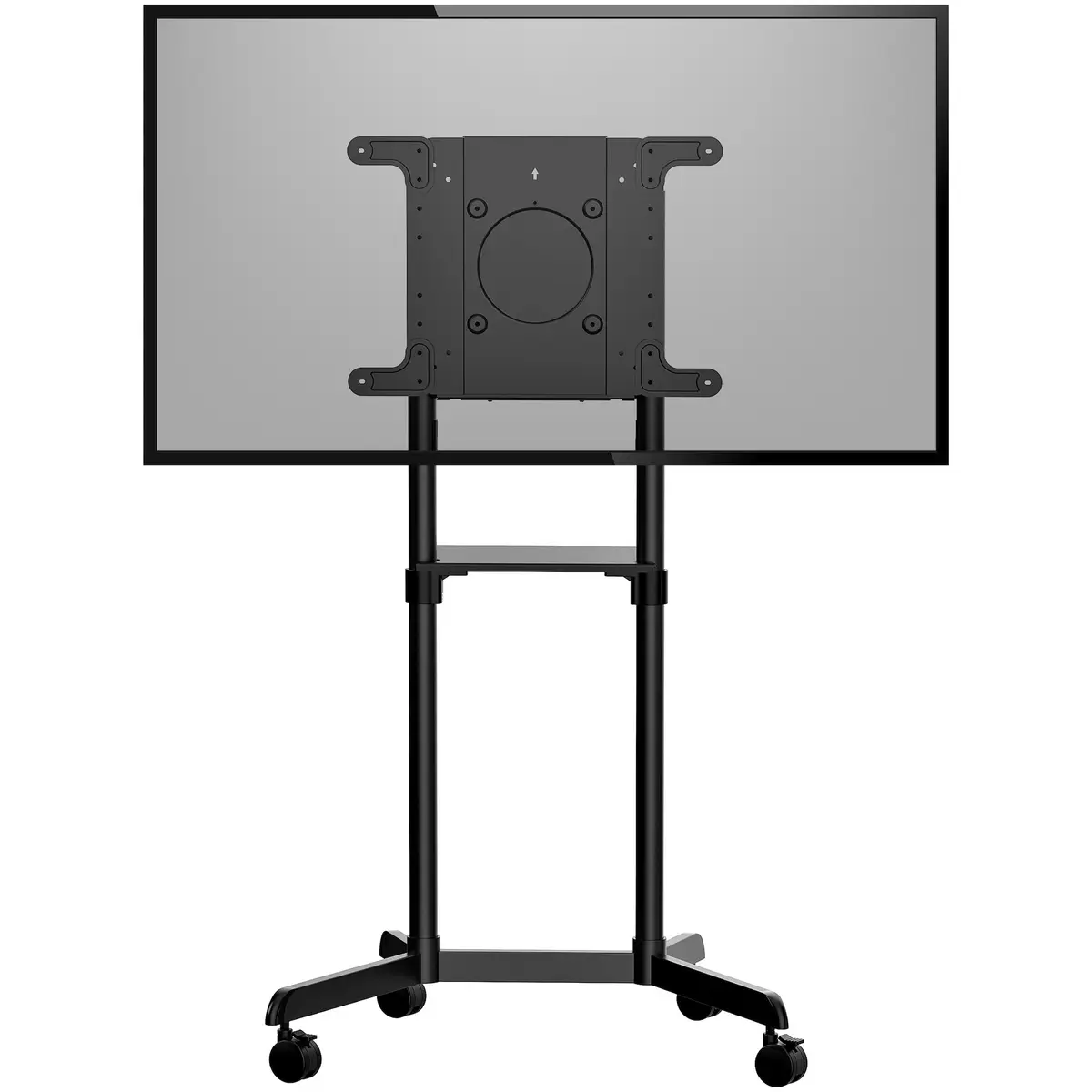StarTech Mobiler TV-Wagen Tragbarer rollender TV-Ständer für 93,98-177,8cm (37-70") mit Regal und Ablagefach