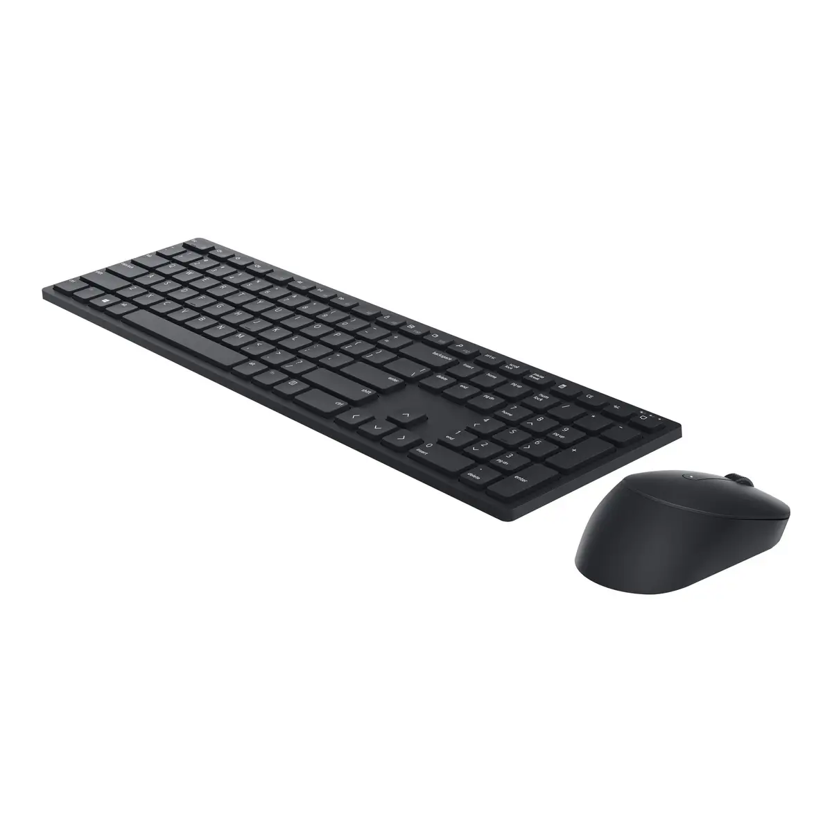 Pro KM5221W Tastatur-und-Maus-Set kabellos Schwarz Layout Deutsch
