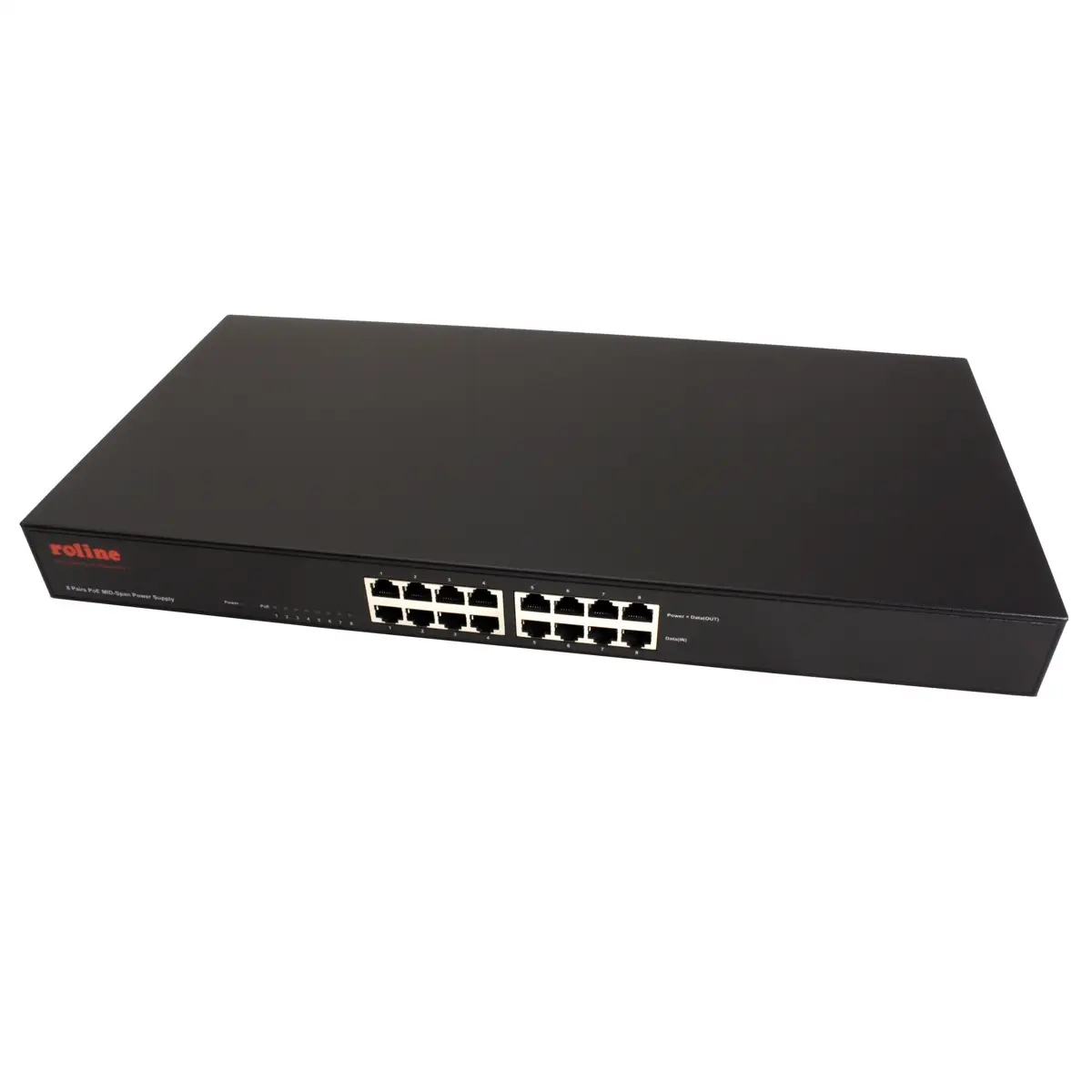 19" PoE MID-Span Power Supply 8 Midspanports