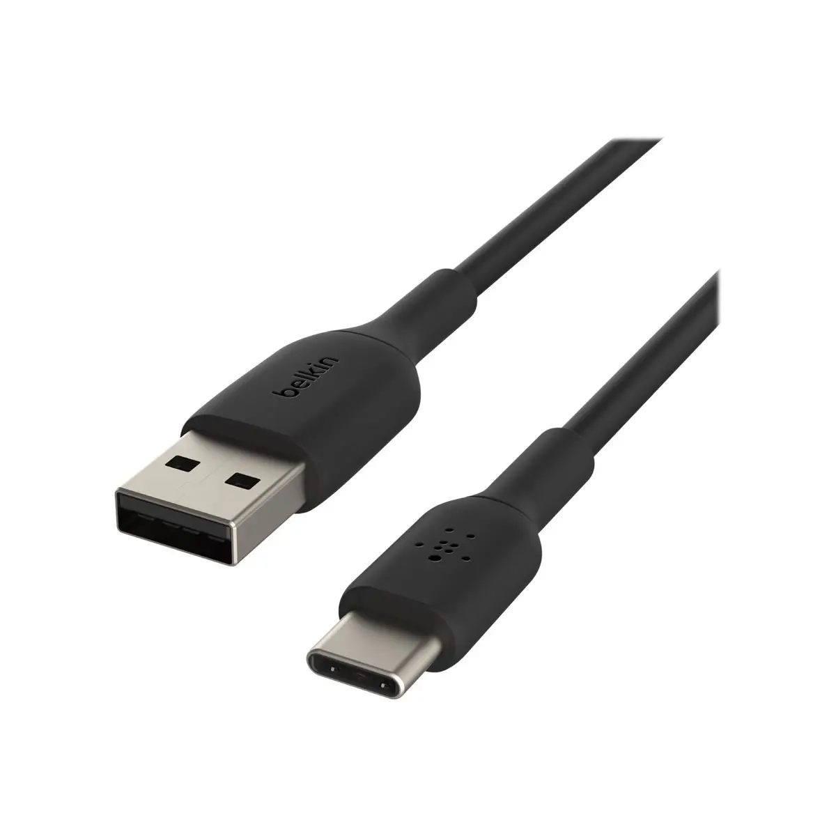 BOOSTCHARGE USB Kabel USB-C/USB-A Stecker/Stecker Schwarz 2m