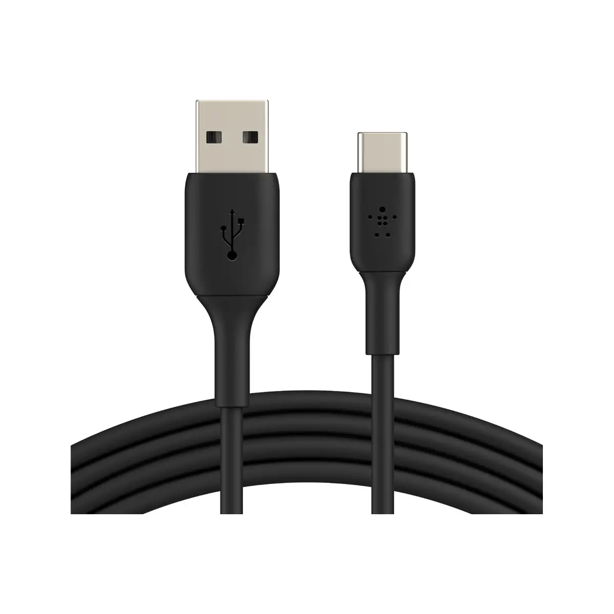 BOOSTCHARGE USB Kabel USB-C/USB-A Stecker/Stecker Schwarz 1m