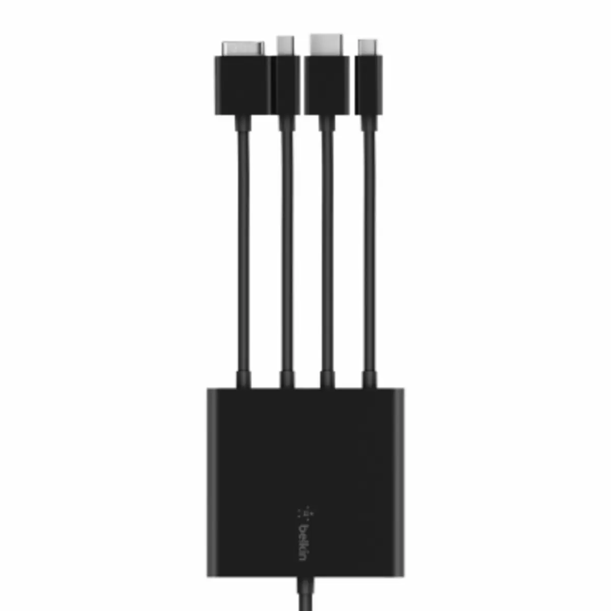 Digitaler Multiport Adapter mit Mini-Displayport HDMI/USB-C/VGA auf HDMI Schwarz