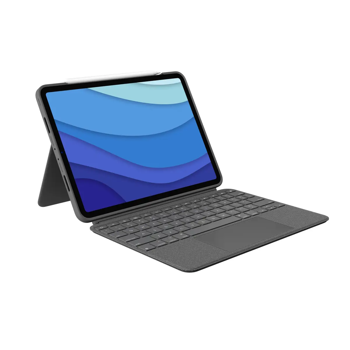 Combo Touch Tastatur und Foliohülle für Apple 11-inch iPad Pro (1. Generation, 2. Generation, 3. Generation) Oxford Gray Layout DE