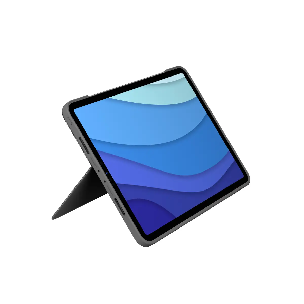 Combo Touch Tastatur und Foliohülle für Apple 11-inch iPad Pro (1. Generation, 2. Generation, 3. Generation) Oxford Gray Layout DE