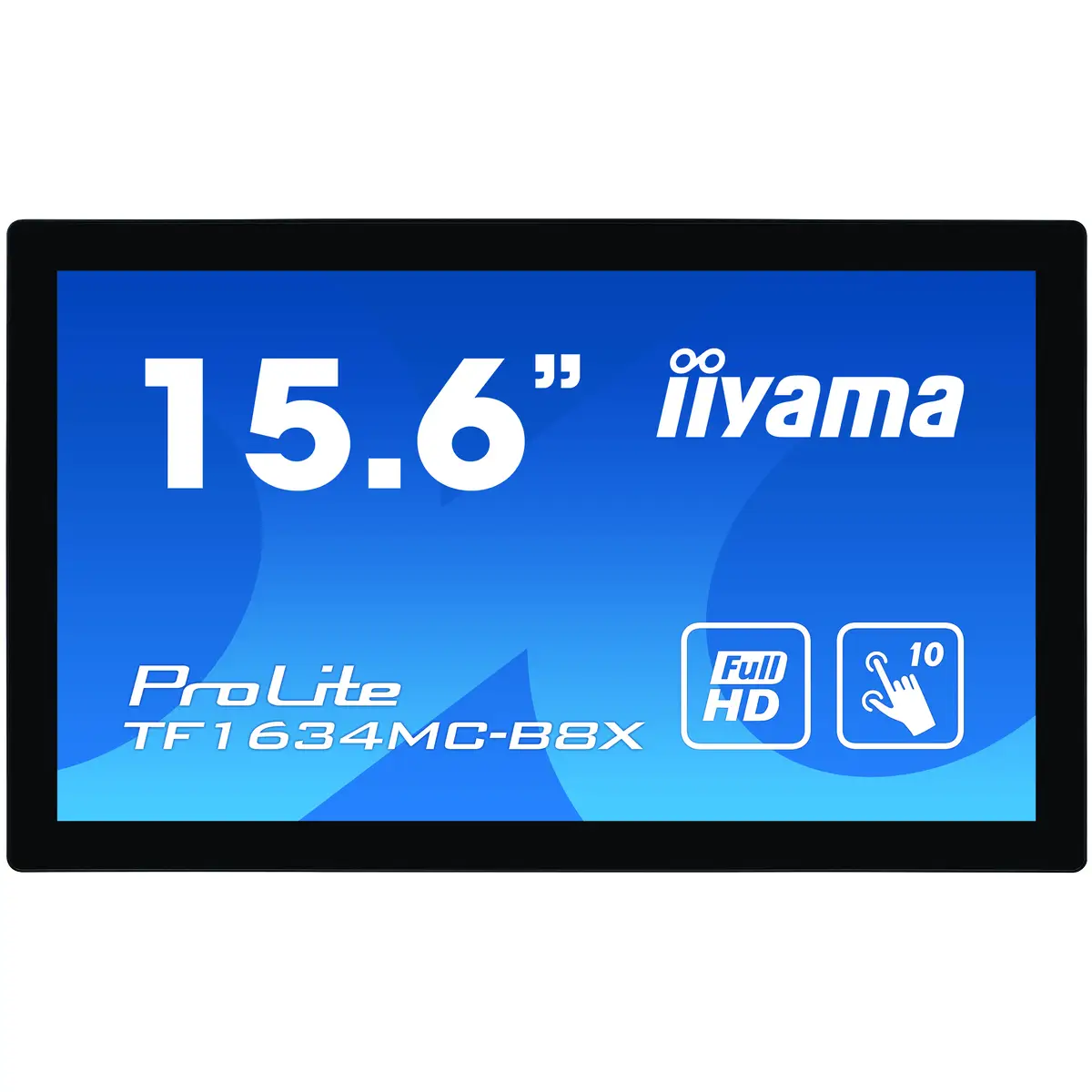ProLite TF1634MC-B8X 39.5cm (15.6") Display 1920x1080 Pixel 450 cd/m² 700:1 25 ms Schwarz