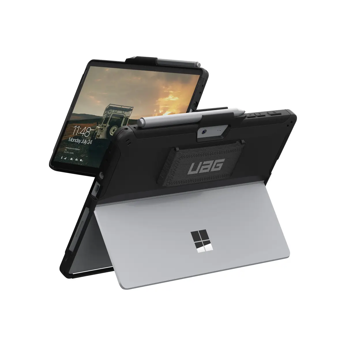 UAG Non Retail Scout Black Hintere Abdeckung für Tablet Schwarz für Microsoft Surface Go Go 2