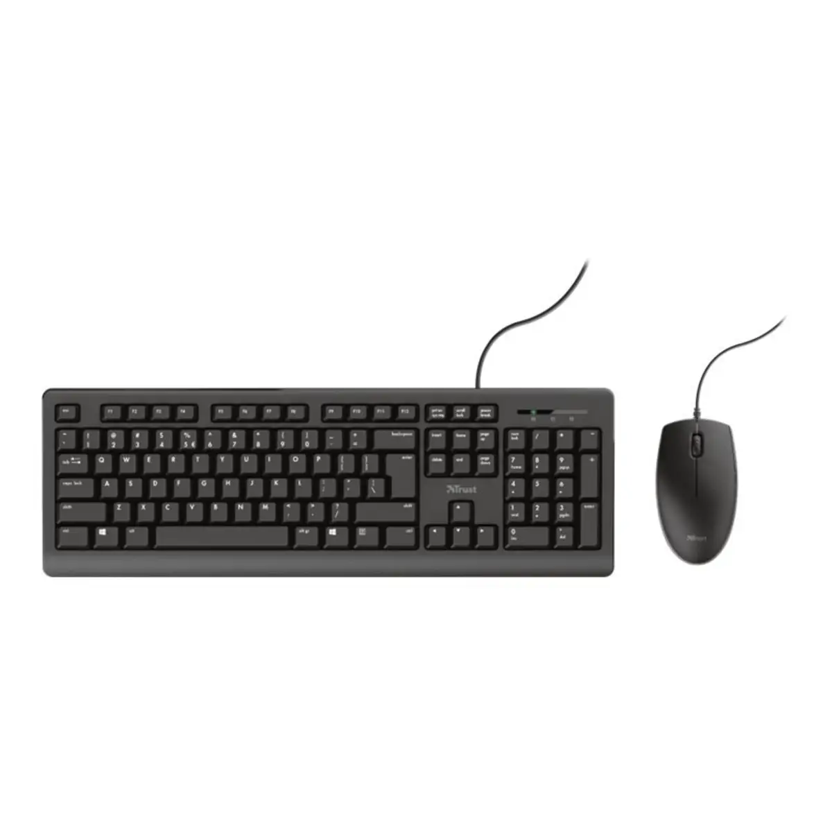 TKM-250 Wired Tastatur/Maus Set USB Schwarz Layout DE