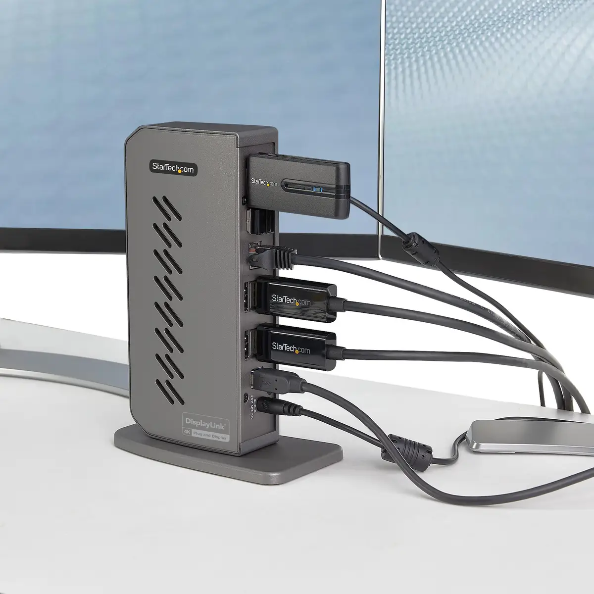 USB-C USB-A-Dock Hybrid USB 3.0 Dockingstation Dual-Monitor 4K 60Hz HDMI/DP